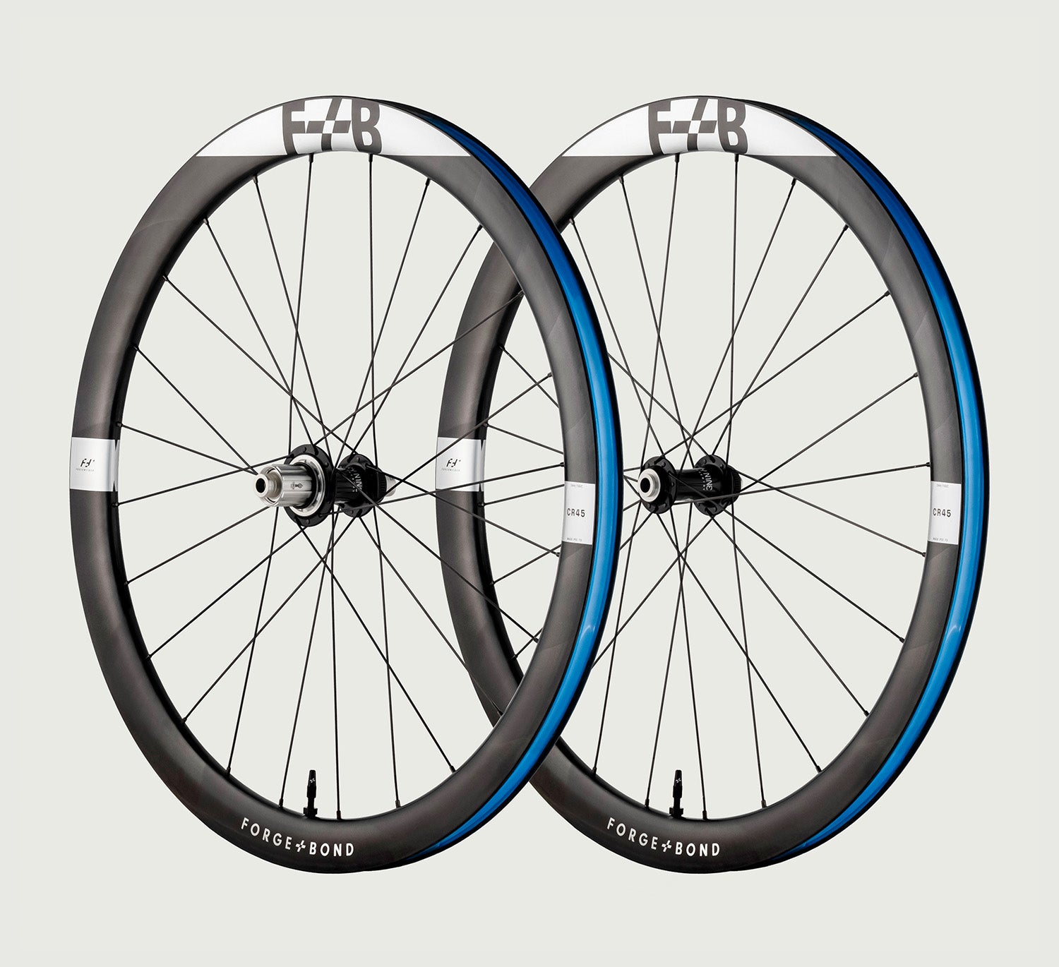 F+B 45 CR | All Road Bike Carbon Wheelset | FORGE+BOND